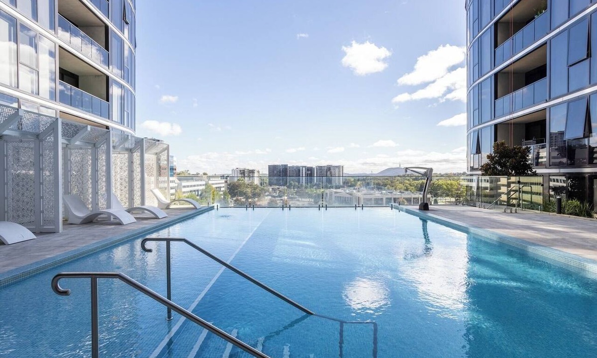 Phillip Apartment | Elegant 3BR Retreat with Pool, Parking and Balcony