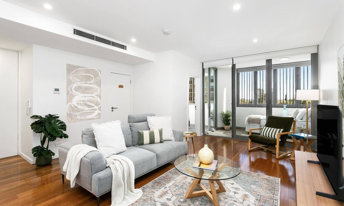 Mosman Apartment | Mosman - MOS27 - Military Road - Bright 1BR + Study with Sunroom Stylish Island Kitchen