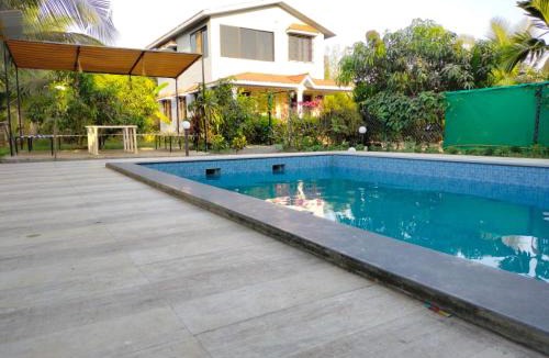 Awas Villa | 3BHK Casa Athavan with Shared Pool 10 mins Awas Beach