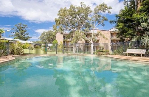 Nelson Bay Apartment | Bay Parklands 23 - Ground floor unit with air con, complex pool, spa, tennis court