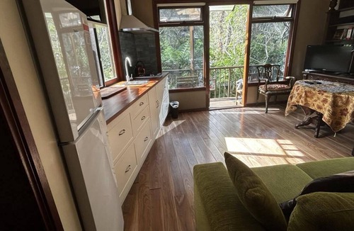 Hazelbrook Apartment | Blue Mountains studio, wild native garden full of birds, week-long stay 30% off
