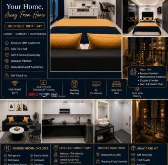 Sector 39 Apartment | Boutique 1BHK Near Medanta Anav Stay