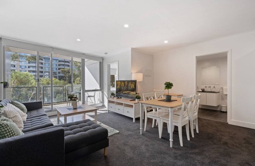 Canberra City Centre Apartment | Central Braddon Retreat with Balcony & Pool Access