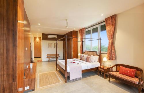 Karjat Villa | ELIVAAS Signature AARAA VILAS 4-BHK Luxury Pool Villa with Home Theatre, Sports Court & Panoramic Hill Views