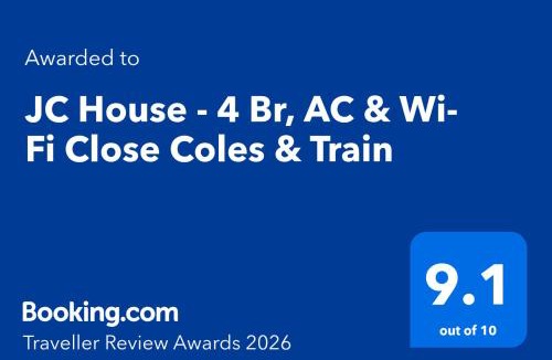 Bardia House | JC House - 4 Br, AC & Wi-Fi Close Coles & Train