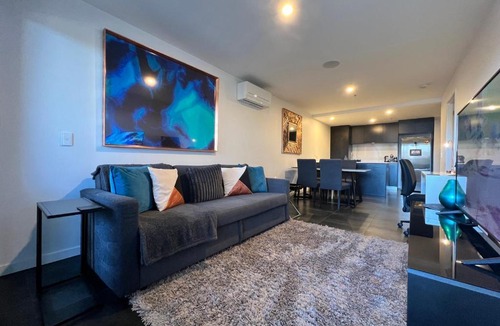 Braddon Apartment | Midnight Luxe 2BR 2Bath Apartment 408 in the heart of Braddon Pool Sauna L4 Views Secure Parking Wine WiFi