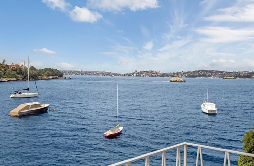 Kurraba Point Apartment | Neutral Bay- BADEN Baden Road - Absolute Waterfront Studio with Balcony Stunning Harbour Views