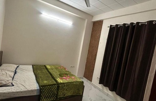 Sainik Farm Apartment | Private 1BHK Retreat Forest View Kitchen Free WiFi