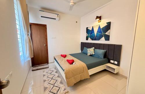 Chicalim Apartment | Riverscape partial view Resort style 2BR Apt