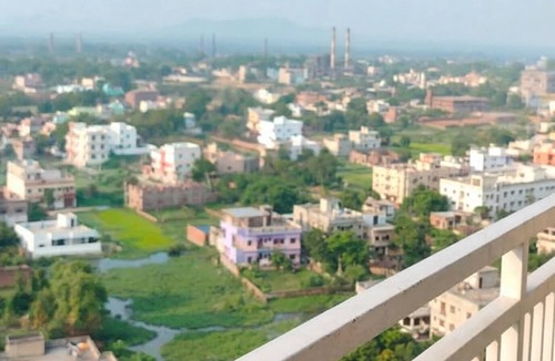 Dhanbad Apartment | Skyline Serenity: Luxury Flat with Private Balcony