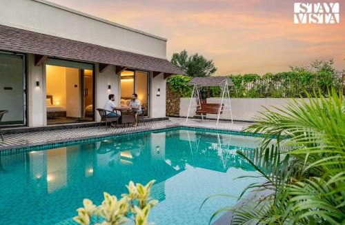 Jaipur Villa | StayVista at Rustic Roots with Bonfire, Lawn