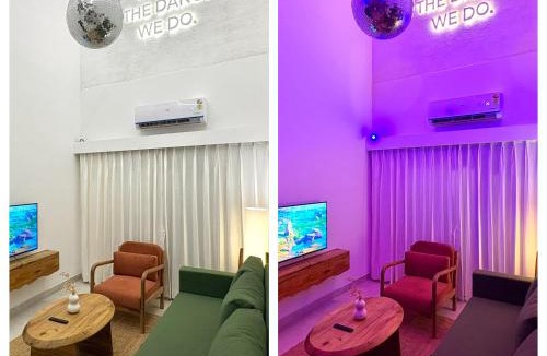Sainagar Apartment | The Neon House - Curated 2BHK Duplex with Pool
