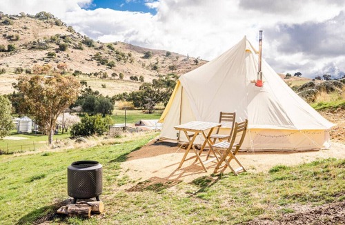 Darbys Falls RV Rental | Valley Views Glamping Tent @ La Paloma Farm