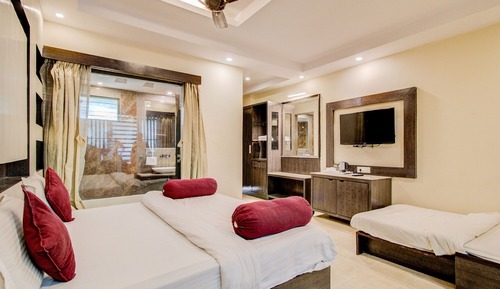 Family Double Room, 1 Double Bed with Sofa bed, Garden View
