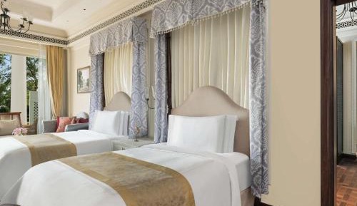 Flamingo Signature Twin Room with Balcony:15% off on Spa| soulful yoga experience | Morning & Evening Aarti | traditional & nature led experiences daily tea,curated walks, birdwatching, Prana Garden, Rajasthani folk dance, Pottery, Mehendi, Astrology