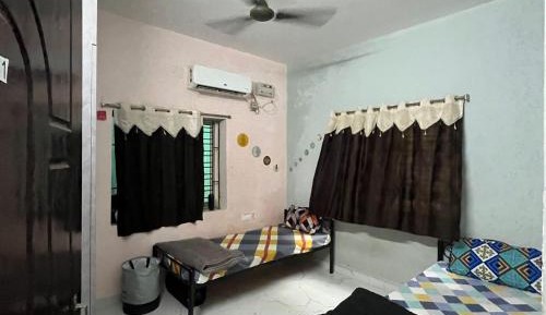 Single Bed in Male Dormitory Room