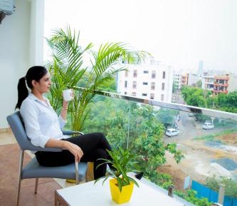 Studio with Balcony