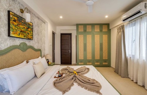 Saunta Vaddo Apartment | 2BR w Pool Sauna 2km to Baga Calangute Beach