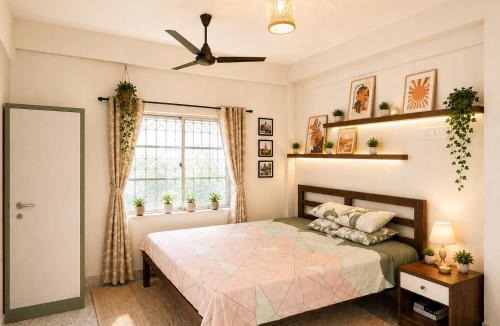 Tollygunge House | couple friendly room with balcony, kitchen private bath
