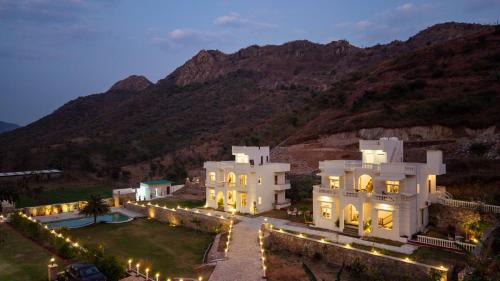 Nimbahera Villa | ELIVAAS Signature Mandovar Mountain Valley Retreat Pet-friendly Suite In a Private Estate with Shared Pool, Garden, Restaurant & Hill Views