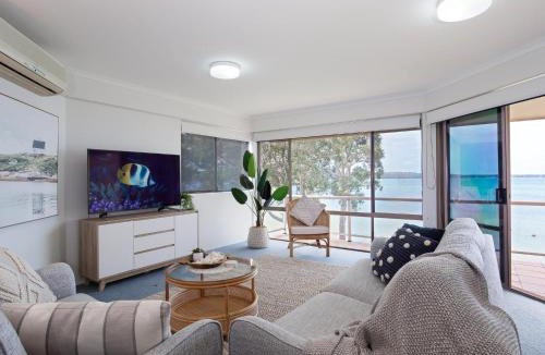Soldiers Point Apartment | Pelican Sands 3 stunning waterfront unit with magical water views and air conditioning